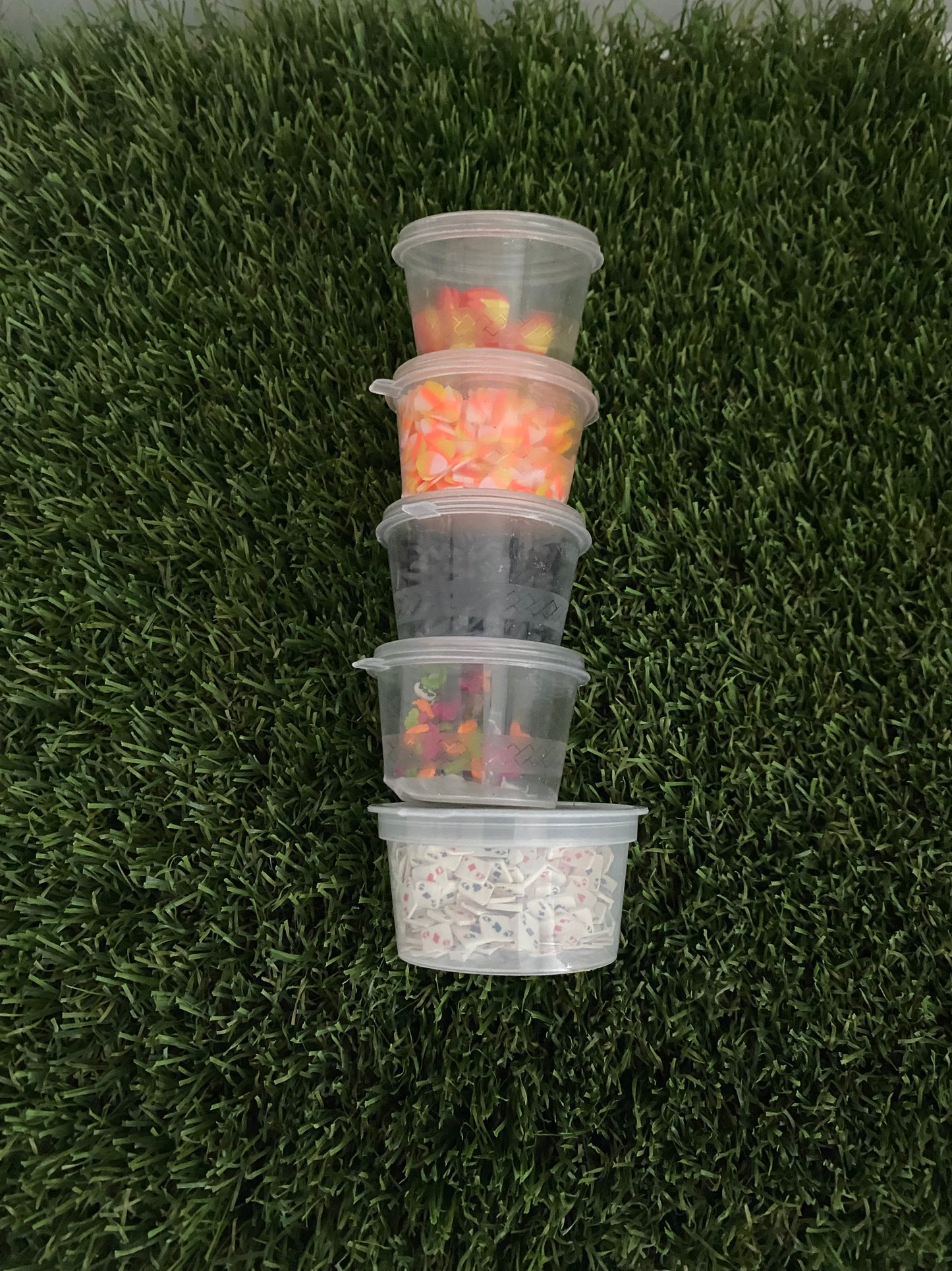 Various fimo slices and sprinkles