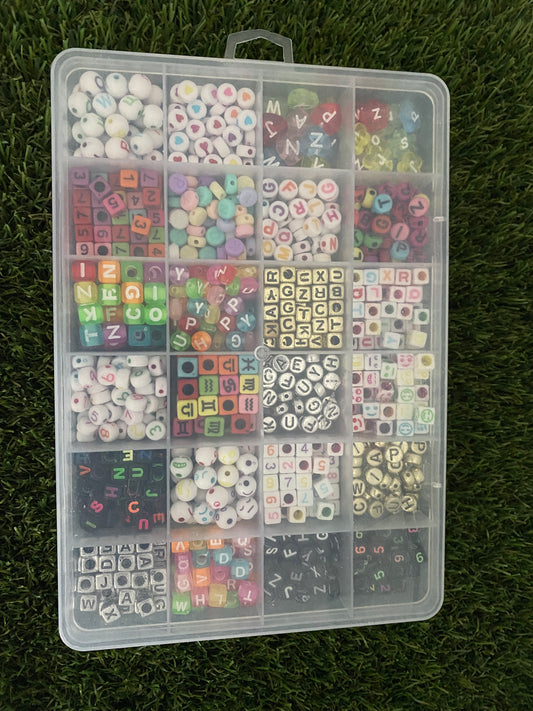 Mixed slime supplies and charms