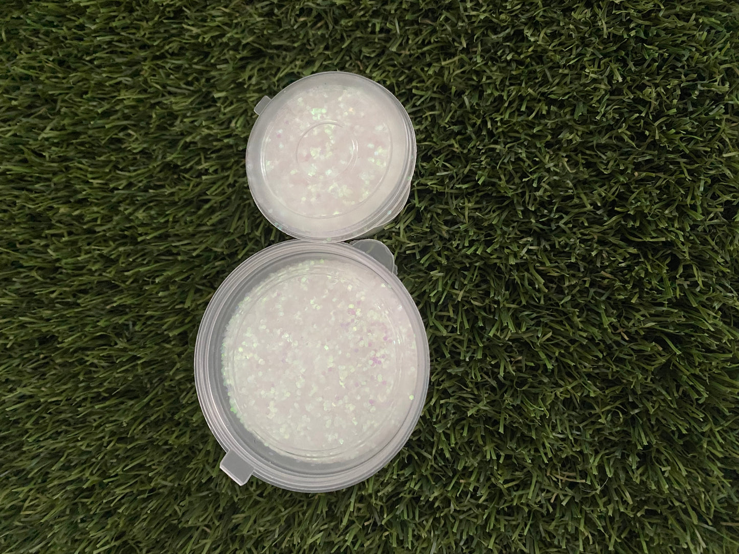 Mixed flake/fine glitters