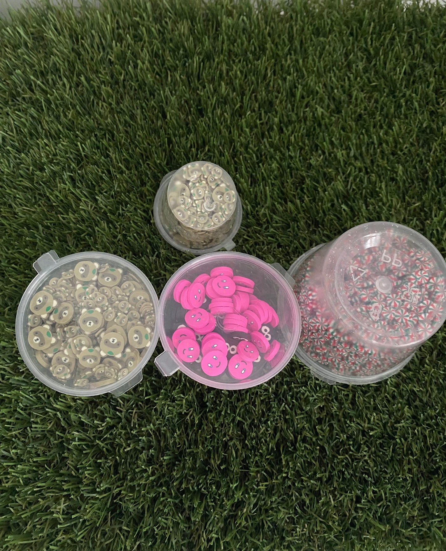 Various fimo slices and sprinkles